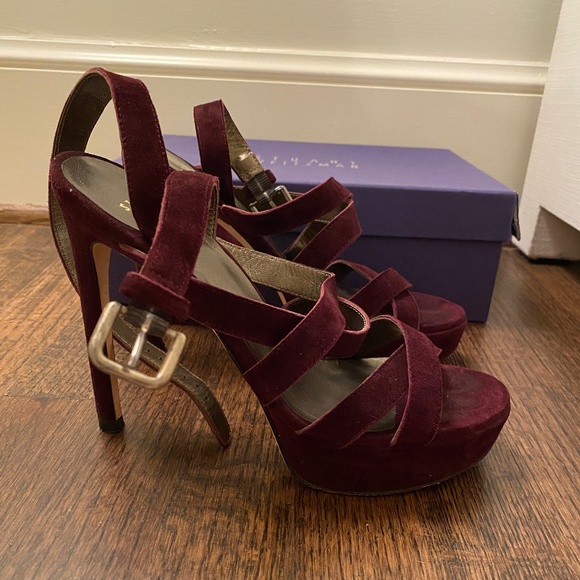 Stuart Weitzman Soundtrack Currant Suede heels - Picture 1 of 6